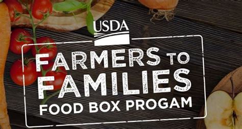 farm to family food box distribution program|farm to table food distribution.